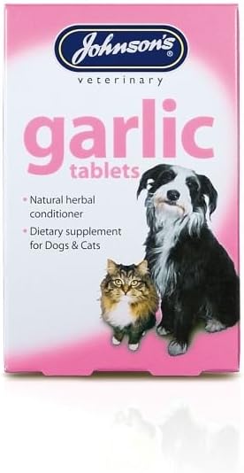 Johnson s Garlic Tablets for Dogs Cats 40 tablets