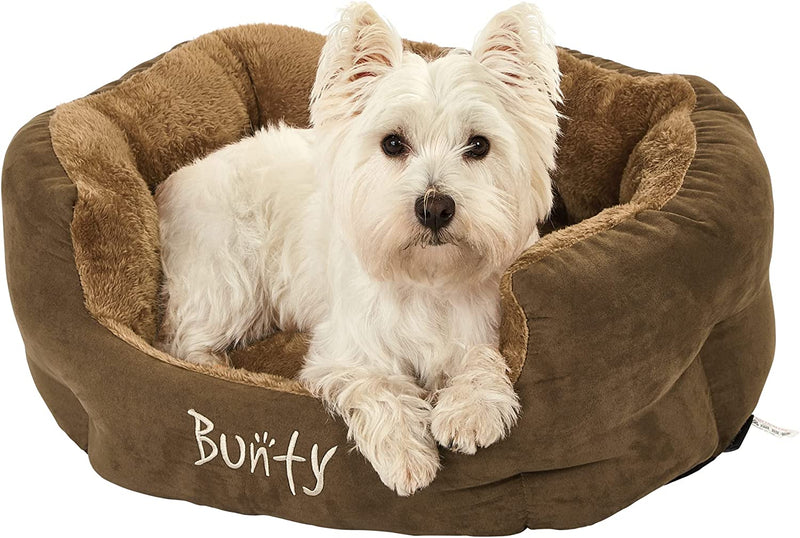 Bunty Polar Dog Bed - Brown