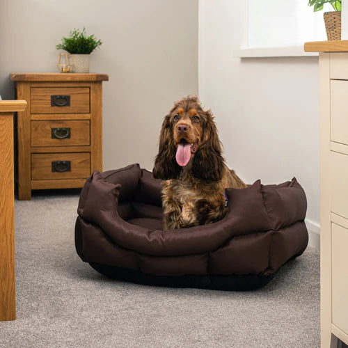 Bunty Woodland Dog Bed - Brown
