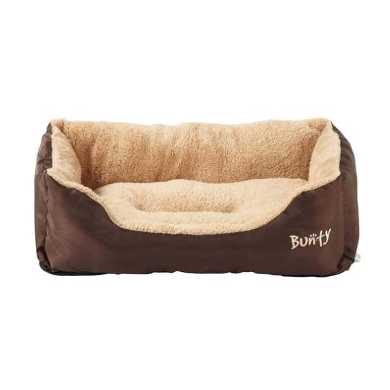 Bunty Deluxe Brown Soft Washable Dog Bed