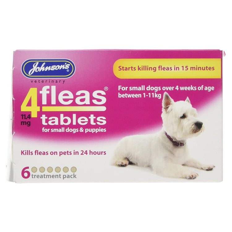 Johnson's 4Fleas Small Dog & Puppy Treatment - 6 Tablets