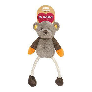 Rosewood Teddy Twister Dog Toy