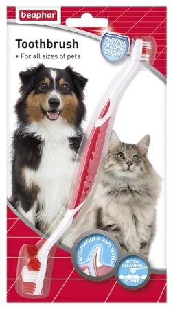 Beaphar Double Ended Toothbrush-Package Pets
