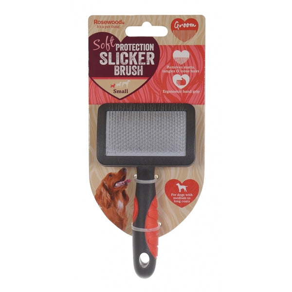 Rosewood Soft Protection Slicker Brush For Dogs