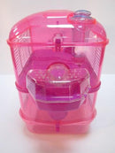 Fantazia 2 Tier Large Glitter Hamster Cage - Pink & Purple-Package Pets