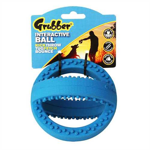 Happy Pet Grubber Interactive Football Dog Toy Large