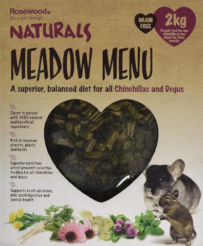 Rosewood Naturals Meadow Menu Chinchilla/Degu Food - 2 kg-Package Pets