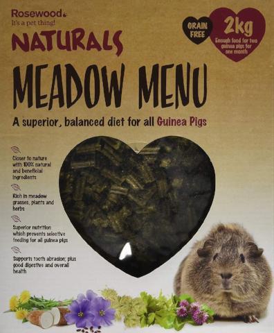 Rosewood Naturals Meadow Menu Guinea Pig Food - 2 kg-Package Pets