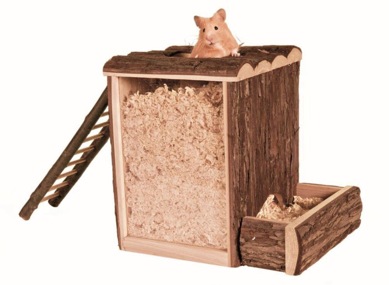 Trixie Large Wooden Digging Tower for Hamsters-Package Pets