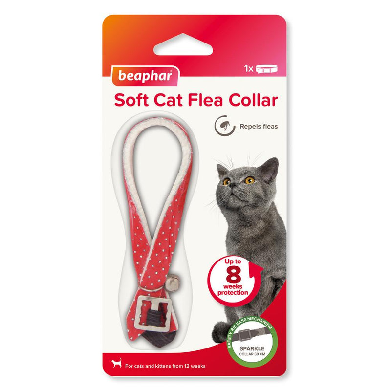 Beaphar Soft Cat Flea Collar With Bell - Sparkle