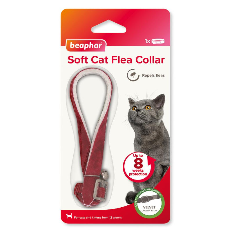 Beaphar Soft Cat Flea Collar With Bell - Velvet