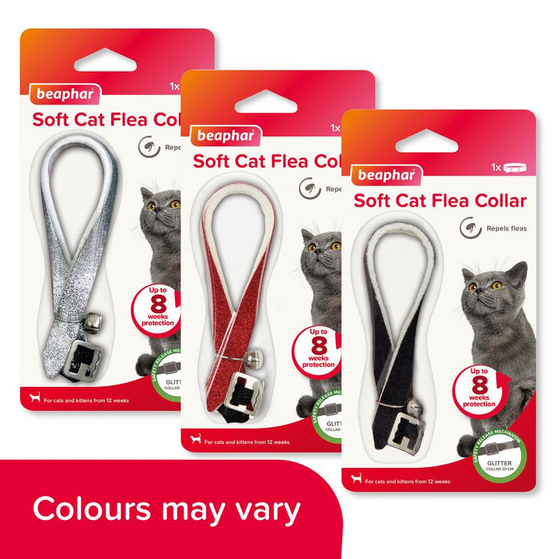 Beaphar Soft Cat Flea Collar With Bell - Glitter