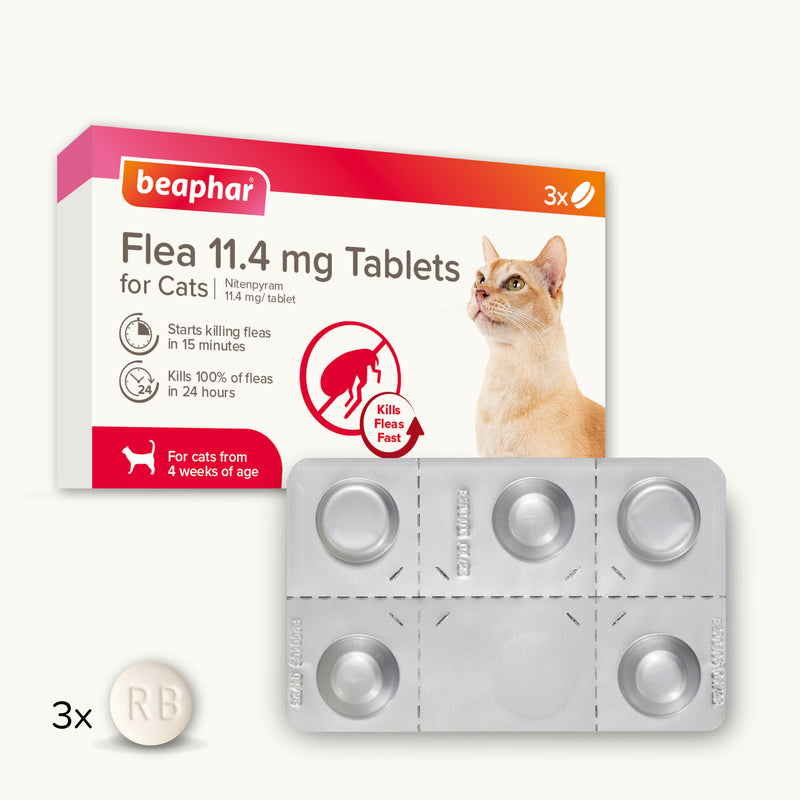Beaphar Flea Tablets for Cats - 3 Tablets