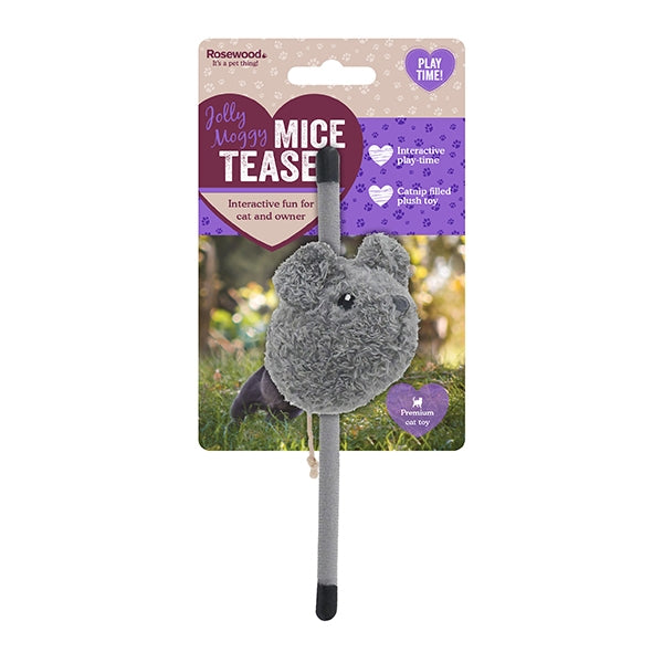 Rosewood Jolly Moggy Mice Teaser Cat Toy