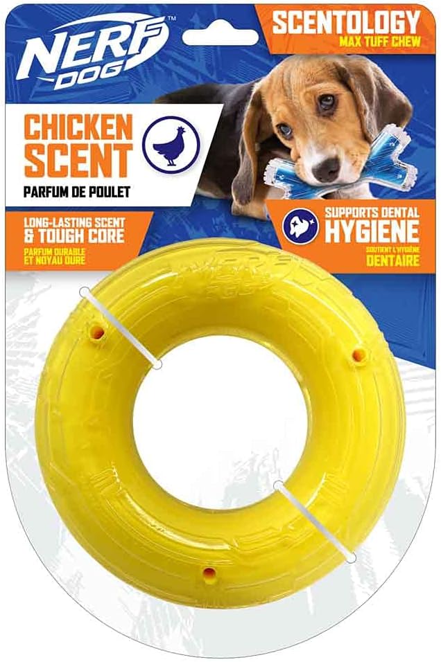 Nerf Dog Scentology Solid Core Ring Chicken