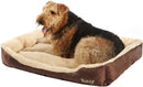 Bunty Deluxe Brown Soft Washable Dog Bed