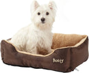 Bunty Deluxe Brown Soft Washable Dog Bed