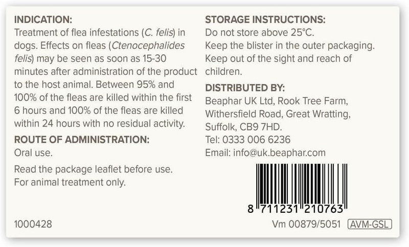 Beaphar Flea Tablets for Small Dogs