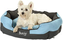 Bunty Anchor Blue Waterproof Dog Bed