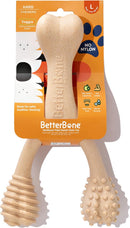 BetterBone Hard Dental Chew Bone Toy for Dogs - Large