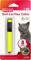 Beaphar Cat Flea Collar With Bell - Reflective Yellow