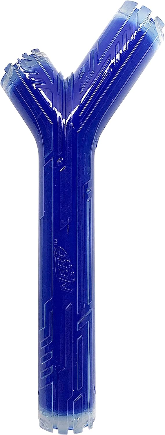 Nerf Blue Peanut Butter Scentology Solid Core Stick Dog Toy