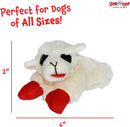 Multipet Lambchop Plush Squeaky Mini Dog Toy