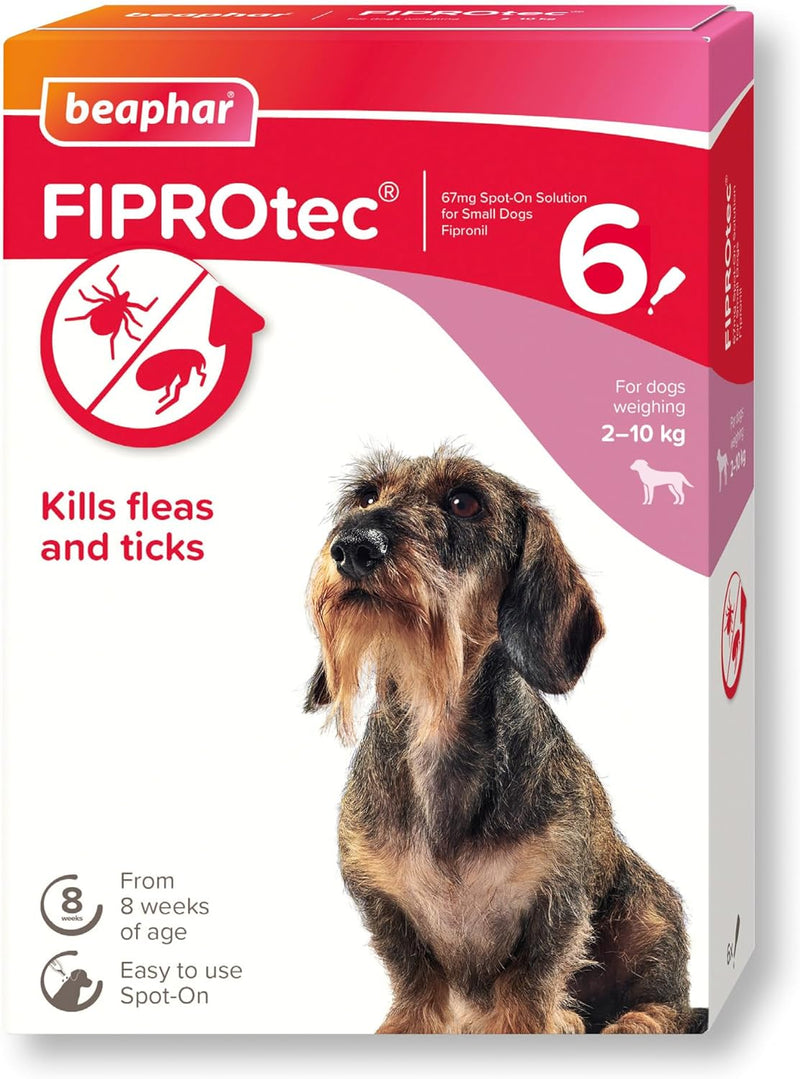 Beaphar FIPROtec Spot On Flea & Tick Treatment for Small Dogs