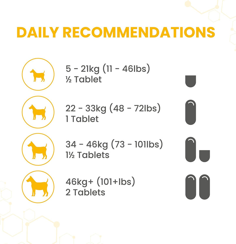 Vetzyme High Strength Flexible Joint Tablets for Senior Dogs