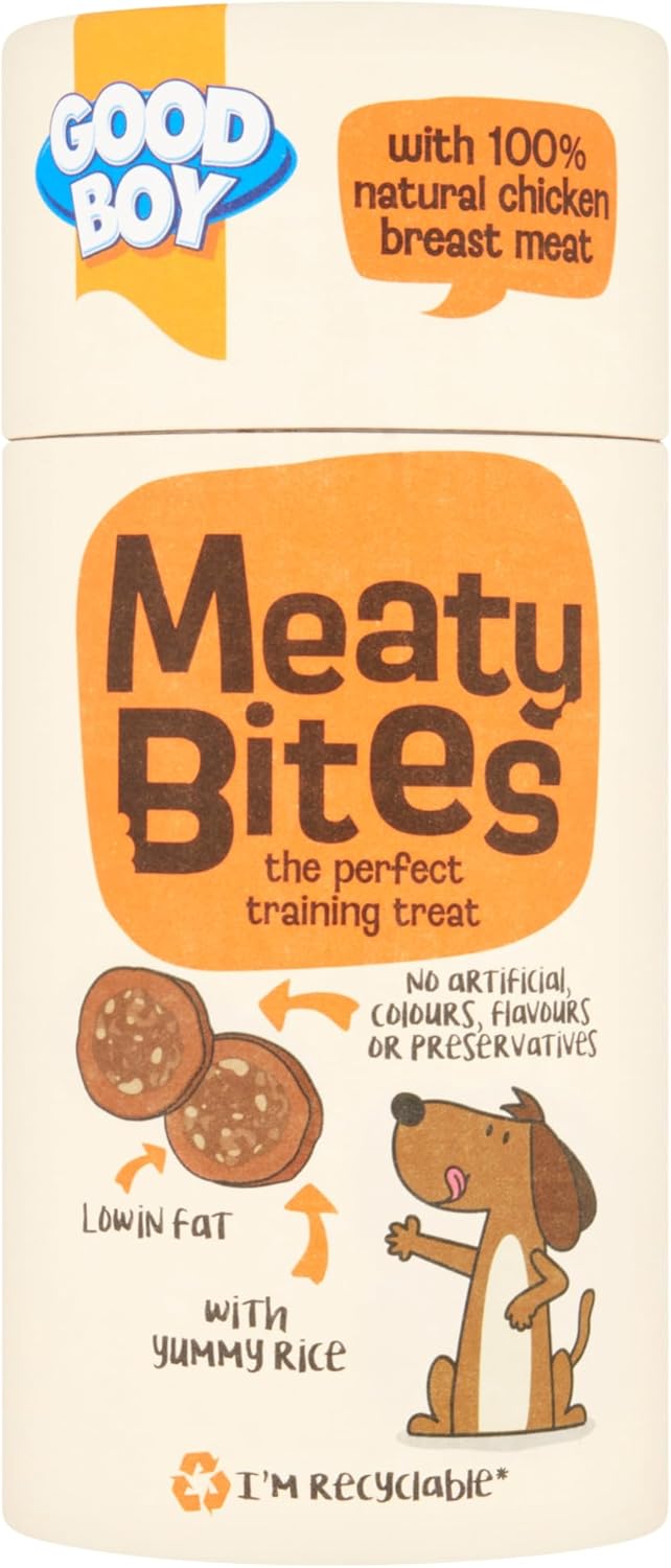Good Boy Meaty Bites Chicken with Rice Low Fat Dog Treats