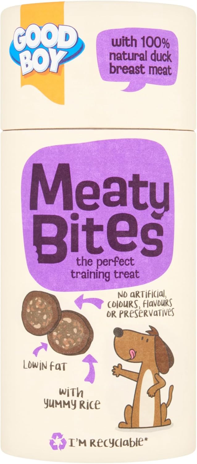 Good Boy Meaty Bites Duck with Rice Low Fat Dog Treats