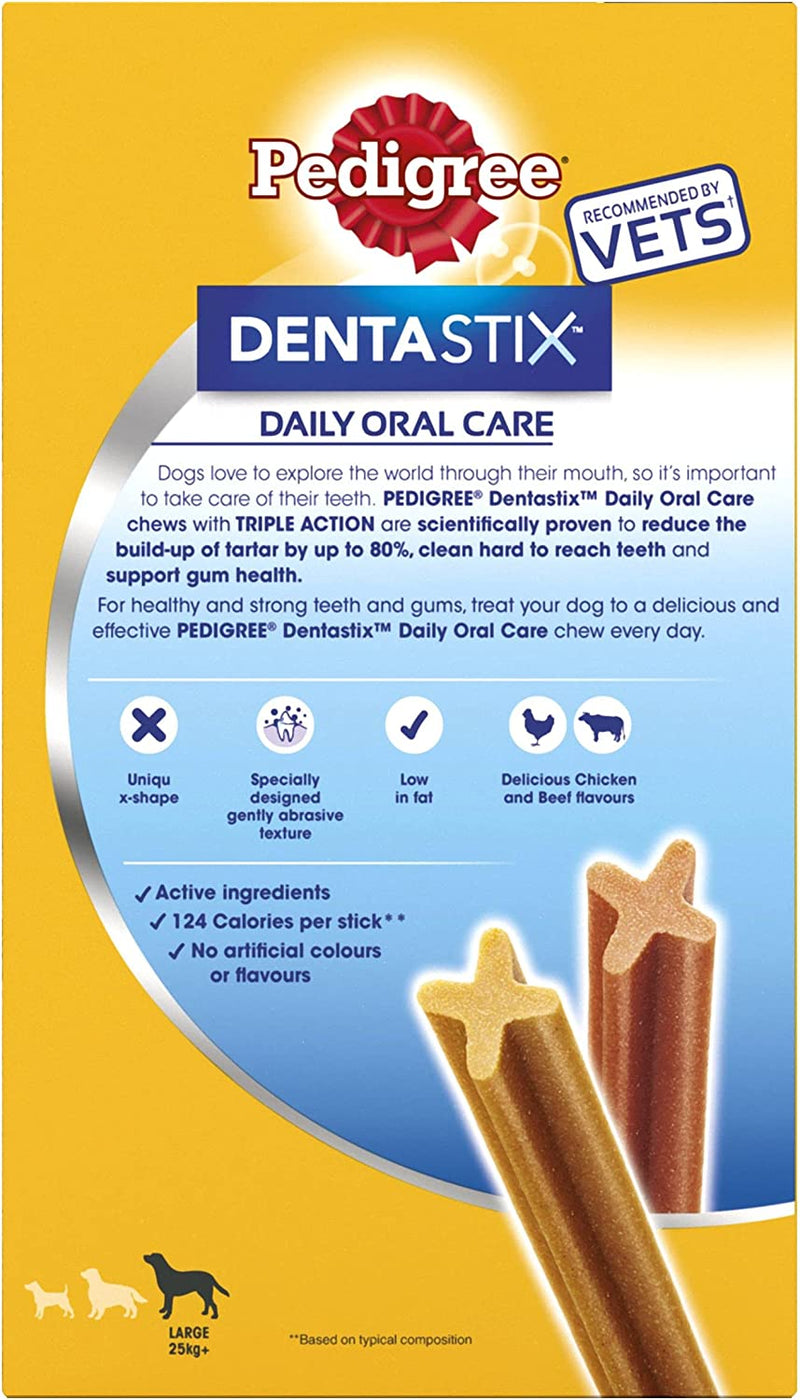 Pedigree Dentastix Large Dog Dental Treats 21 Sticks