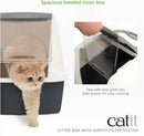 Catit Jumbo Hooded Cat Litter Tray - Warm Grey