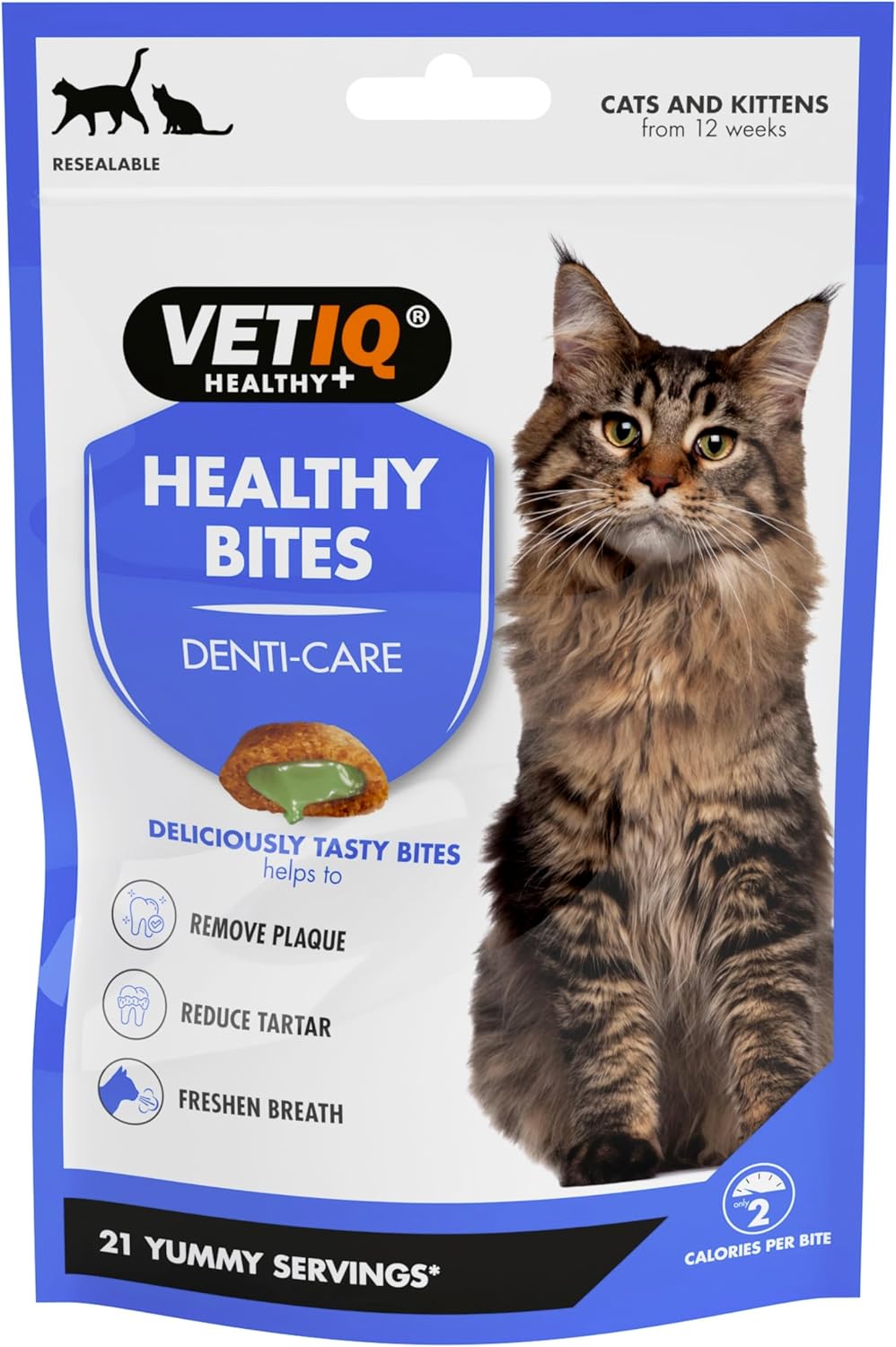 Vet IQ Healthy Bites Denti-Care For Cats & Kittens 65g