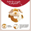 Rosewood Natural Nippers Cuddle Plush Ring 17cm