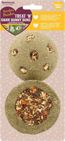 Rosewood Boredom Breaker Treat N Gnaw Bunny Buns