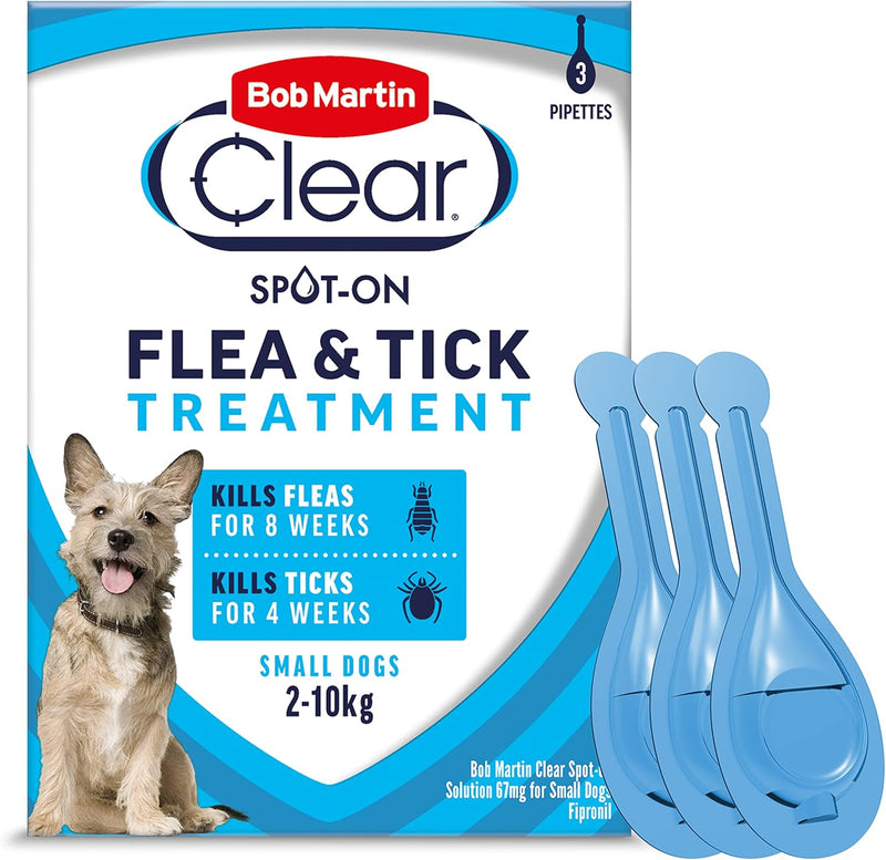 Bob Martin Clear Spot-On for Small Dogs – 3 Pipettes