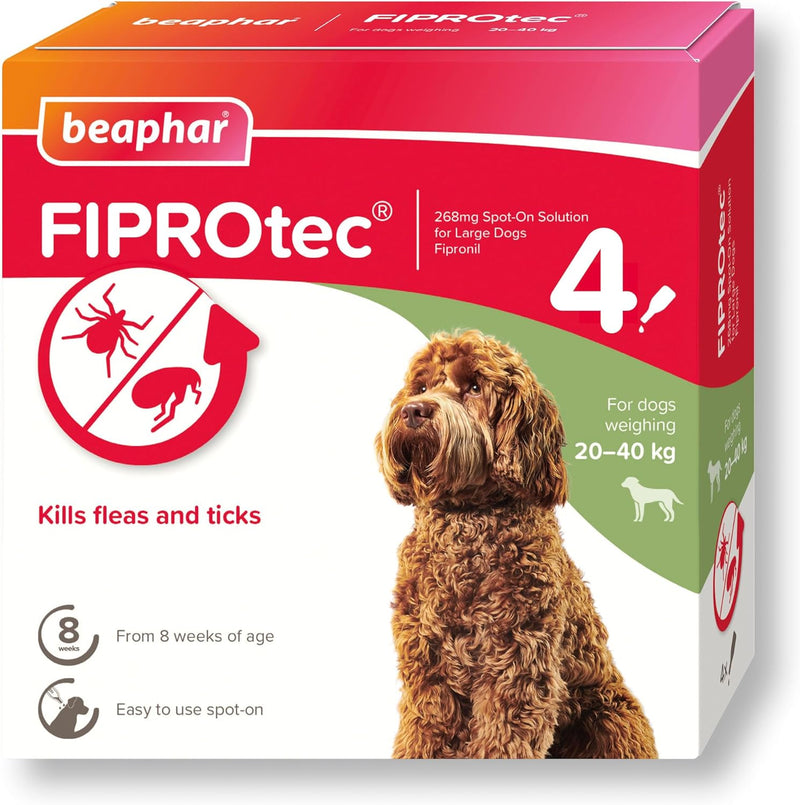 Beaphar FIPROtec Spot On Flea & Tick Treatment for Large Dogs