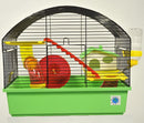 Laura Hamster Cage With Tubes - Green, Yellow & Red