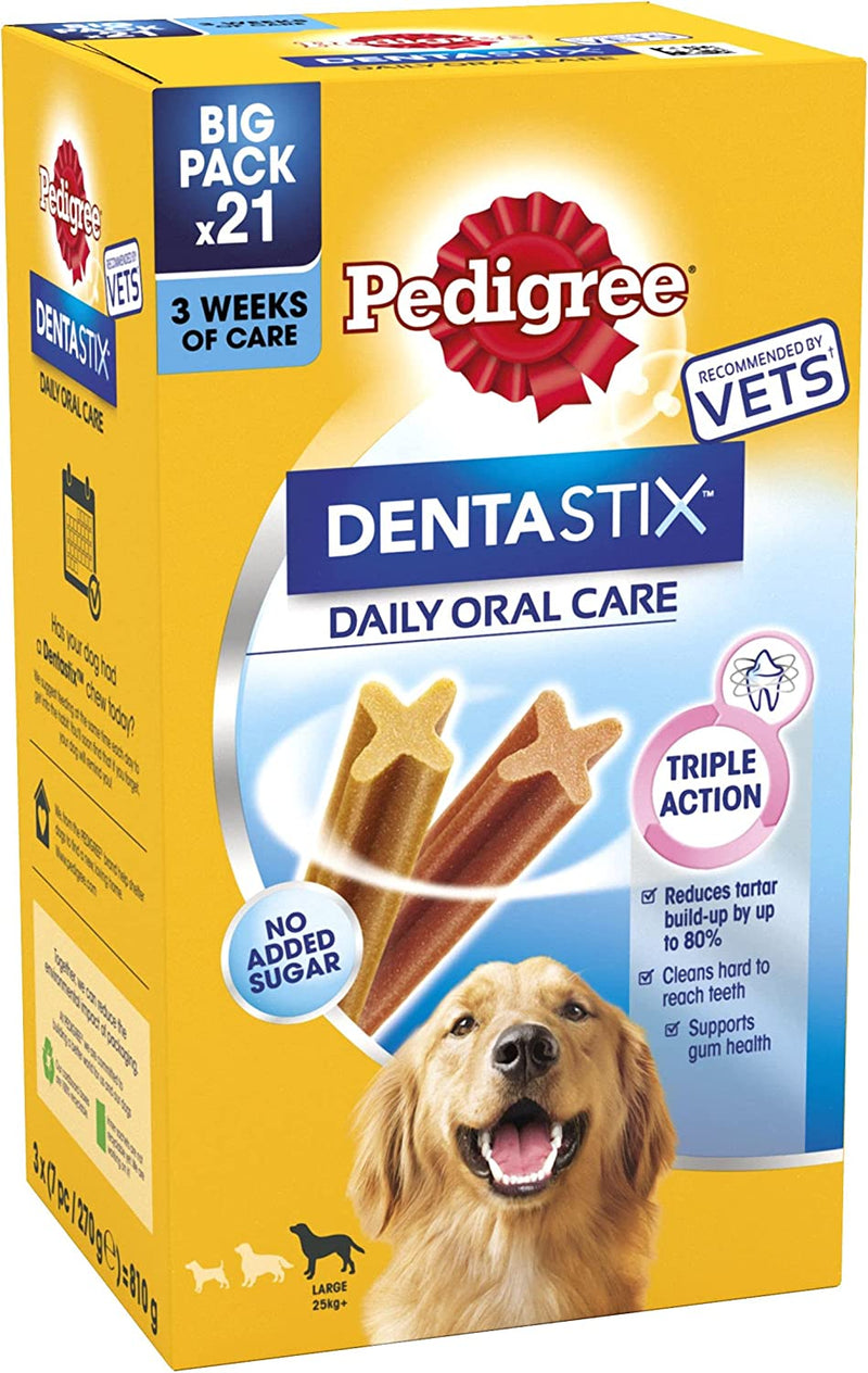 Pedigree Dentastix Large Dog Dental Treats 21 Sticks