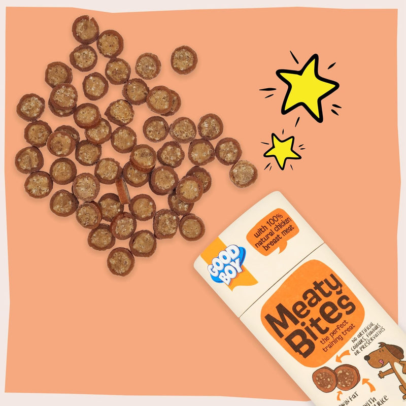 Good Boy Meaty Bites Chicken with Rice Low Fat Dog Treats