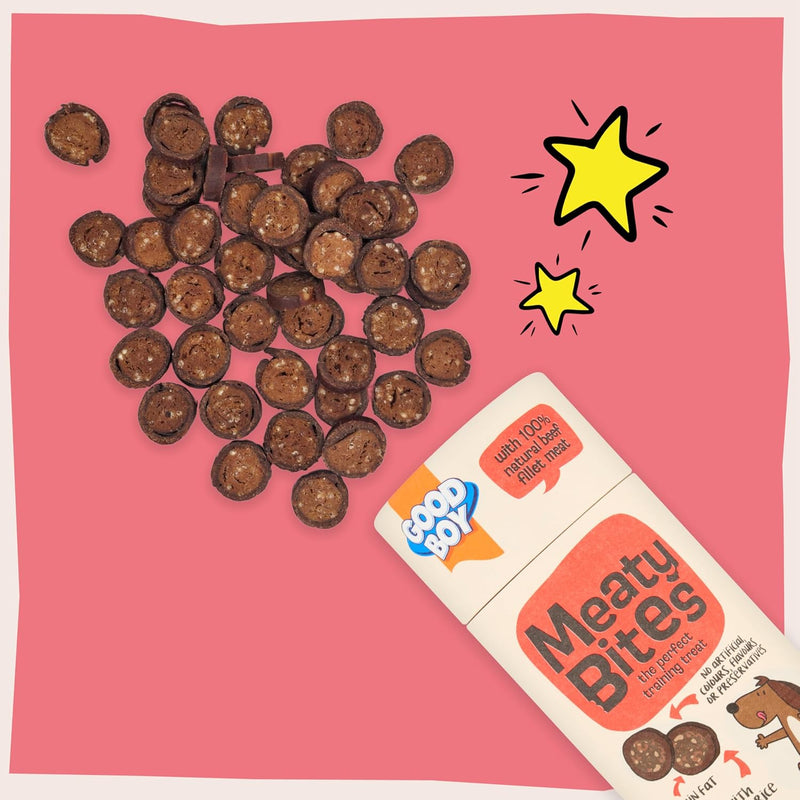 Good Boy Meaty Bites Beef with Rice Low Fat Dog Treats