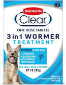 Bob Martin Clear 3in1 Flavoured Wormer Tablets for Dogs