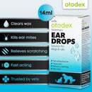 Otodex Ear Drops for Dogs & Cats 14 ml