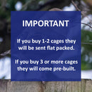 Plastic Double Bird Breeding Cages With Divider  37"x 14.5" x 16"