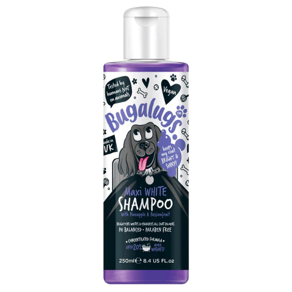 Bugalugs Maxi White Dog Shampoo