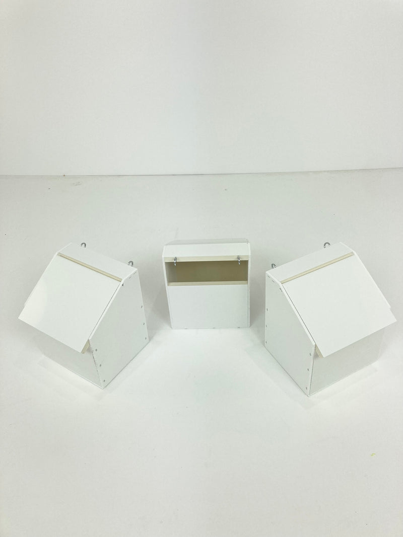 6x UPVC Plastic Bird Nesting Box for Finches