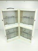 Plastic Quad Bird Carrying Cage 28" x 13" x 12"