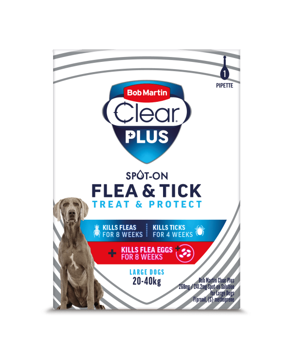 Bob Martin Clear Plus Spot-On for Large Dogs – 1 Pipette