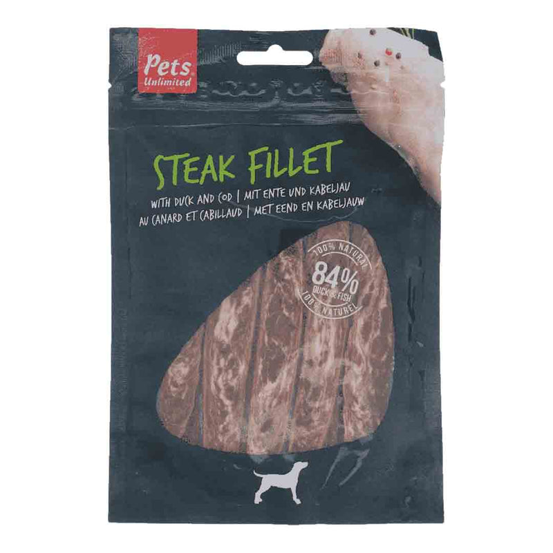 Pets Unlimited Steak Fillet with Duck & Cod